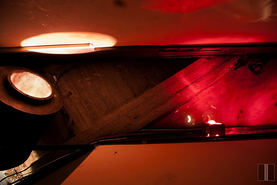 Koridoriaus erdvės apšvietimo elementai