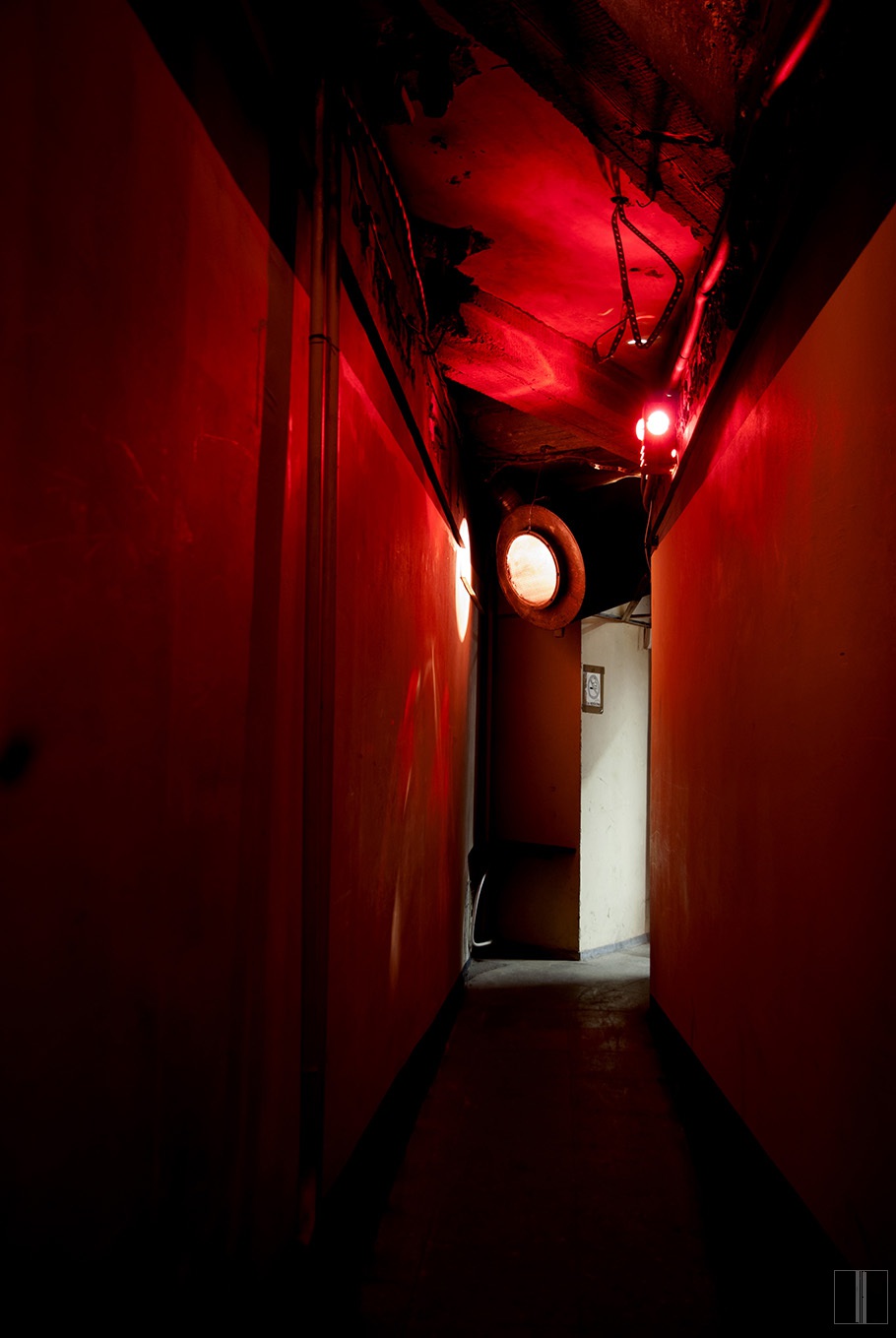 Koridoriaus erdvė išeinant