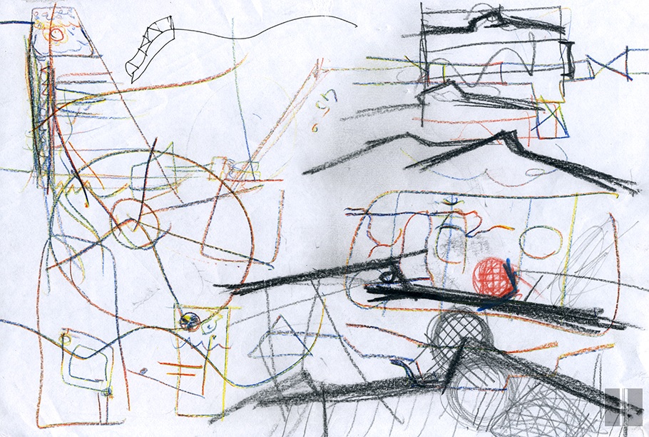 Lubų koncepcijos eskizas