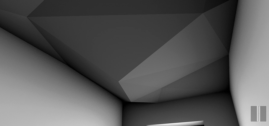 Miegamojo erdvės lubos