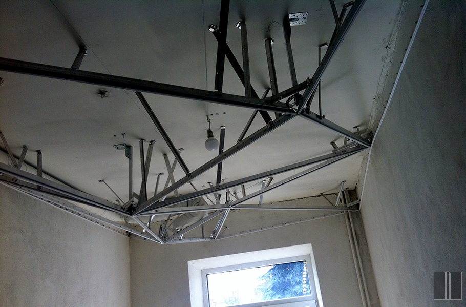 Erdvinis lubų karkasas